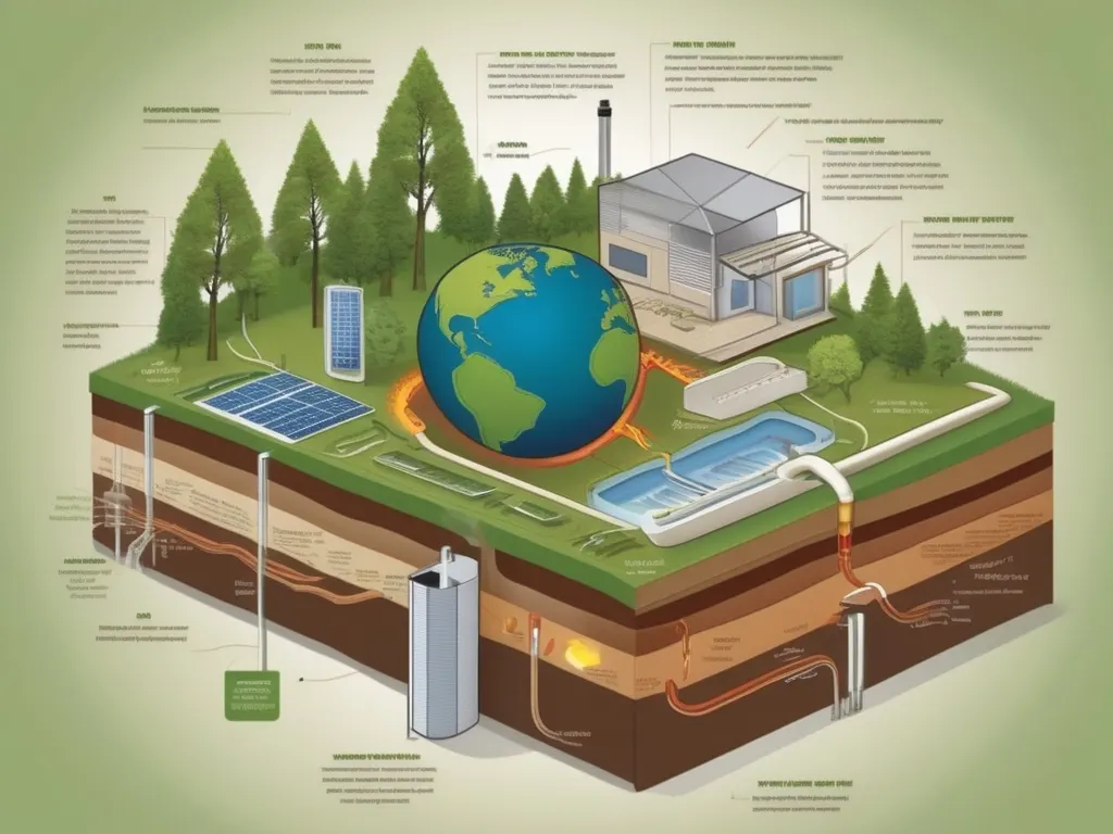 Infografik zu erneuerbaren Energien und nachhaltigem Wohnen.