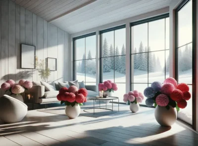 Bunte Zimmerhortensien: Die Winterkur für graue Tage